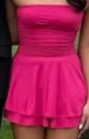 Lucy in the Sky Pink Mini Strapless Dress thumbnail 3