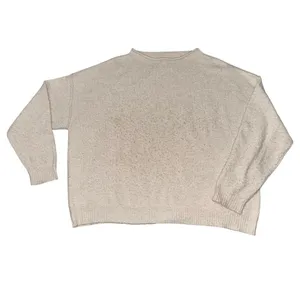 NUUDS Women’s Size Medium Heather Bone Cream Cozy Knit Sweater thumbnail 2