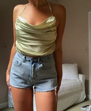 SheIn Cowl Neck Halter Crop Top thumbnail 6