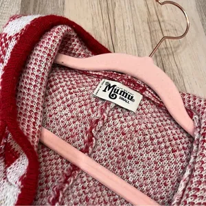 Show Me Your Mumu Red Kellan Poncho Hooded Tassel Oversized Boho Small M… thumbnail 5