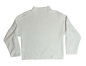 Madewell Long‎ Sleeve Cream Oversized Women’s Ribbed Top M $48 thumbnail 1