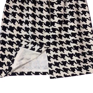 Kate Spade Black & White Houndstooth Skirt thumbnail 4