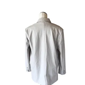 NWT BLANKNYC Faux Leather Blazer in Bare Essential MEDIUM thumbnail 11