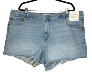 Abercrombie & Fitch 90s Relaxed Cutoff Denim Shorts Size 36/ 22 thumbnail 1