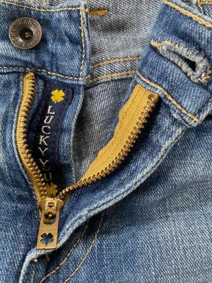 Lucky Brand Cigarette Distressed Dark Wash Jeans Size 8/29 thumbnail 8
