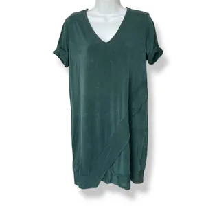 Anthropologie Dolan Tunic Dress Green Short Sleeve Soft Shift‎ XSP XS Petite thumbnail 4