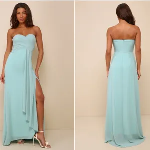 LULUS Prom Wedding Bridesmaid Sexy Flowy Romantic Elegant Maxi Dress NWOT thumbnail 3