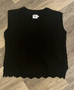 Princess Polly Oversized Knit Vest thumbnail 1