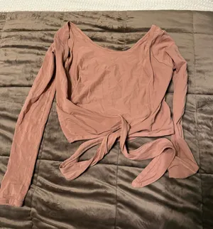 Lululemon Long Sleeve Open Back Tie top  thumbnail 1