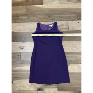 Tyler Gillis Suit Size 8 Purple Vintage 2‑Piece Sleeveless Dress and Blazer Set thumbnail 6