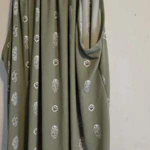 Ann Taylor Factory Olive Sleeveless Top with White Accents thumbnail 8