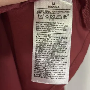 Old Navy Women’s Satin Ruffle Mini Dress Medium Burgundy Romantic Feminine Fairy thumbnail 8