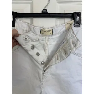 NWT Flawed Free People We the Free White Denim Good Luck Mid Rise Shorts 31 thumbnail 3