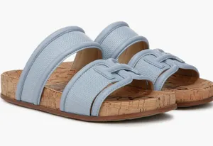 NEW $120 Sam Edelman Rowan Platform Slide Sandal 9 M, BLUE BREEZE thumbnail 1