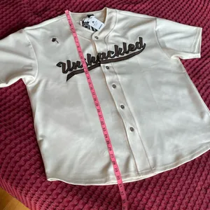 NWT Unshackled Oversized Baseball Jersey XXL White thumbnail 7