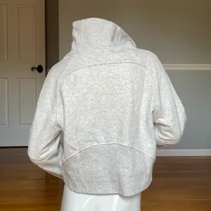 ODODOS Women’s Half Zip Fleece Hoodie Funnel Neck Heather Gray XS NWT thumbnail 4