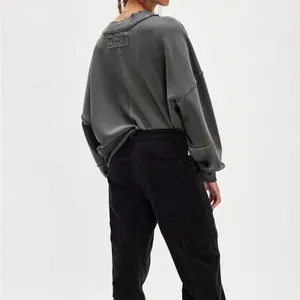 Free People We the Free Hi-Lo Pullover Black Gray XS NWT thumbnail 2