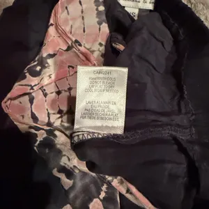 Young Fabulous & Broke Tie Dye Wide Leg Slit Pants Black Pink Rayon Boho XS thumbnail 8