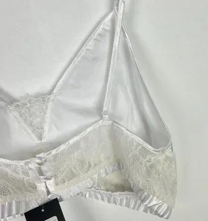 NWT Frederick's of Hollywood Delphine Satin Cropped Cami White Size Medium M T24 thumbnail 12