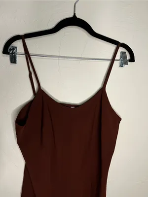 Nanette Lepore Chocolate Brown Slip Sexy Going Out Semi-Sheer Mini Dress thumbnail 3