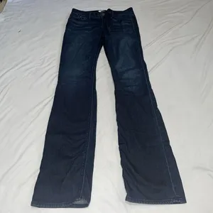 Habitual Gryphon Mini Boot Jeans Sz 28 Celtic Cross Pocs Dark MSRP $170 thumbnail 1