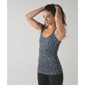 Lululemon Cool Racerback Dramatic Static White Black Women's Tank Top‎ thumbnail 3