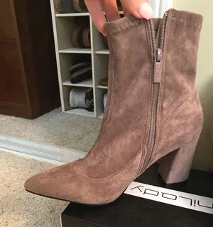 Brown Pointed Booties Size 9 thumbnail 3