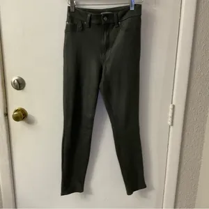 7 For All Mankind Metallic Coated High Rise Skinny Jean 28 Goth Punk Rocker Rave thumbnail 3