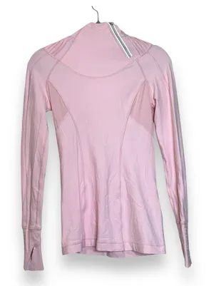 Lululemon Athletica Women Pink Track Jacket Sz 4 Hood‎ thumbnail 1