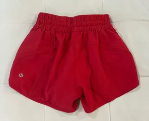 Lululemon Red Hotty Hot High Rise Shorts 4” thumbnail 2