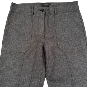 J Crew Pants Women 8P Gray Ankle Zip Slim Fit Mid Rise Office Business Casual thumbnail 1