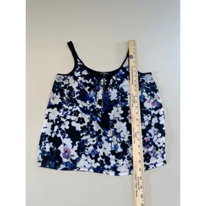 Express Floral & Black Mixed‑Fabric Cami – Size M thumbnail 4