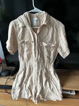 Abercrombie Tan Romper NWT thumbnail 1