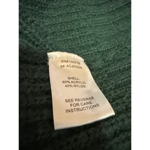 12th Tribe Green Rib Knit Long Sleeve Button Oversized Cardigan Sweater Top Sz M thumbnail 5