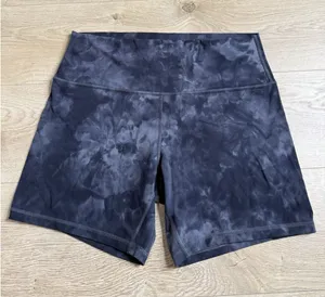 EUC Womens Lululemon Align HR Short 6" Size 14 Diamond Dye Pitch Graphite Grey thumbnail 1