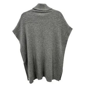 Velvet by Graham & Spencer Heather‎ Gray Quincy Cashmere Sweater Poncho Sz Small thumbnail 2