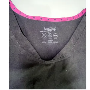 Heartsoul Break On Through Black Scrub Set V-Neck‎ Top S & Jogger Pants XS thumbnail 7