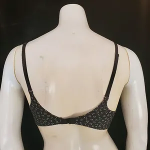 Victoria's Secret Push-Up Black & White Houndstooth & Floral Bra (32C) thumbnail 4