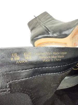 Sam Edelman Anika Black Leather Square Toe Heeled Ankle Boot Size 8.5 thumbnail 14