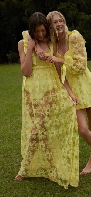 For Love & Lemons Emma Maxi Dress thumbnail 1