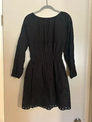 Universal Threads Black Eyelet Mini Dress thumbnail 3