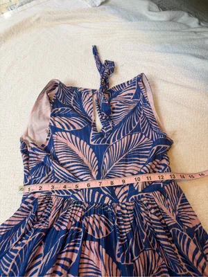 Boden Serena Cotton Tie Maxi Dress Multi Tropical Print Parrot thumbnail 7