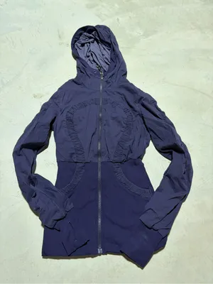 Lululemon Hooded Women's dance studio reversible Zip-Up Jacket purple 4 thumbnail 1