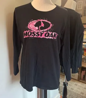 Mossy Oak Large Black Long Sleeve Shirt thumbnail 1