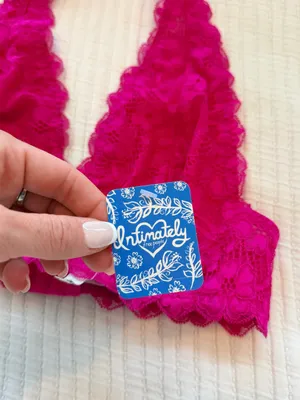 Free People Fuchsia Lace Halter Bralette thumbnail 3