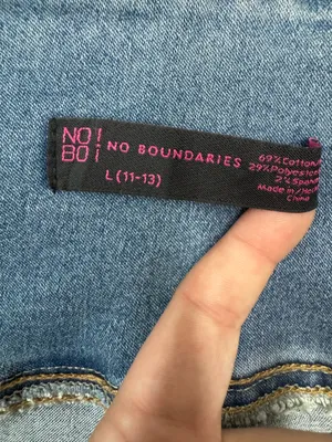 No Boundaries V-Waist Pull On Jeans Size Large (11-13) thumbnail 6