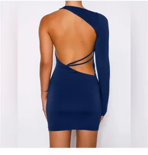 Tiger Mist navy mini dress  thumbnail 3