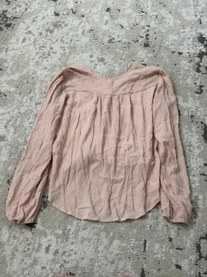 Free People Pink Check On It Wrap Top Size XS thumbnail 3