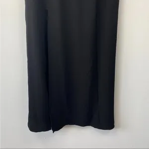 Show me your mumu upton off shoulder solid black high slit‎ maxi dress xxs thumbnail 4