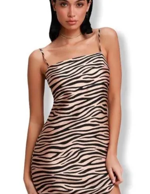 Lulus Zebra Print Dress thumbnail 1